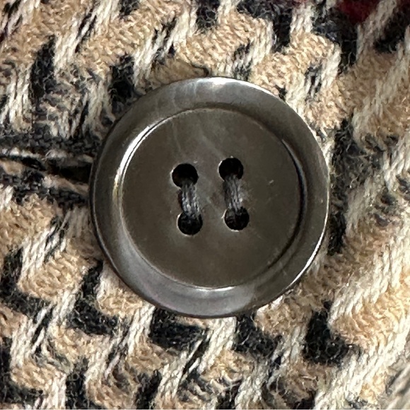 Gorgeous! Vintage Junior House 100% wool houndstooth blazer, academia - Picture 5 of 13